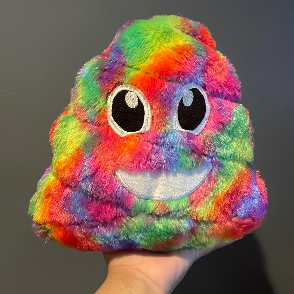 Rainbow poop emoji bank